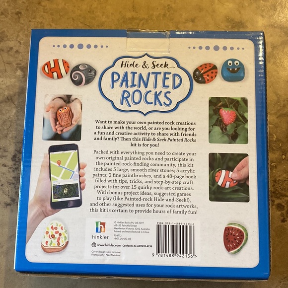 (147) NEW Hide & Seek Painted Rocks Set by Hinkler. - Picture 4 of 5